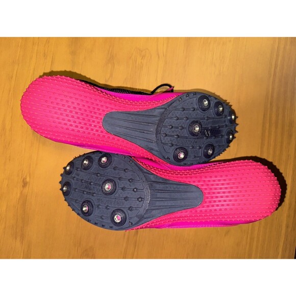 Nike Womens Zoom Rival 7-Spike Track Cleat 615998 Size 10.5 Pink Orange Sports - Picture 8 of 10